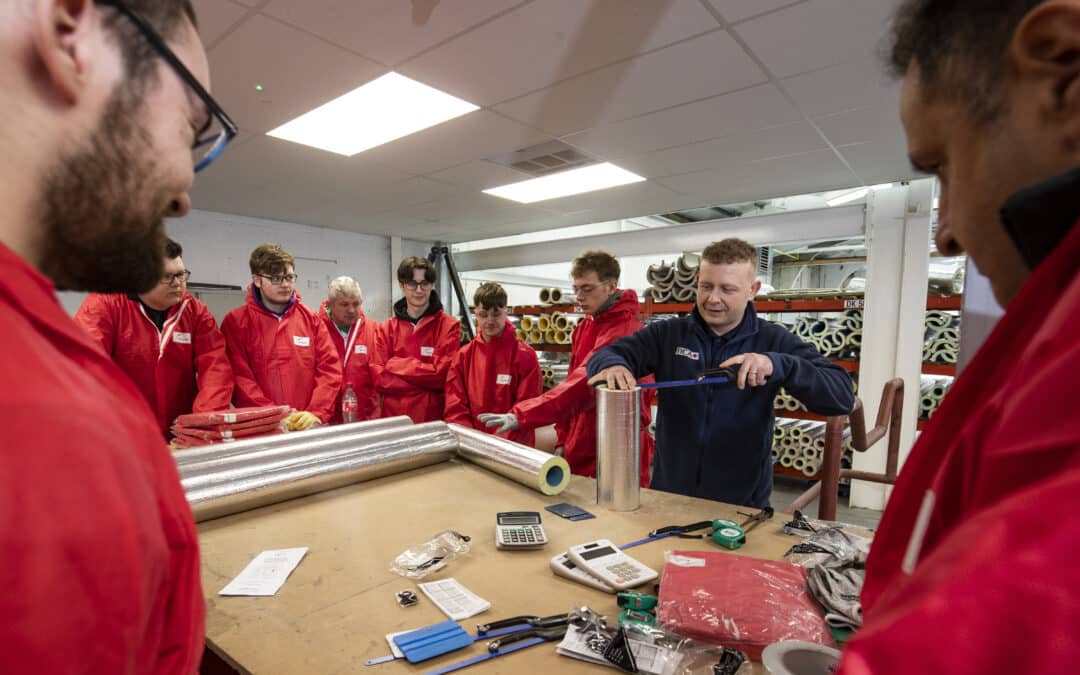 Bishop Auckland College students test their skills during Open Doors visit to TICA
